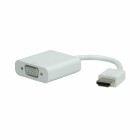 Roline HDMI-VGA Adapterkabel - 0.15 m - Weiss