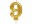 Amscan Zahlenkerze Nummer 9, 1 Stück, Detailfarbe: Gold, Packungsgrösse: 1 Stück, Motiv: Zahlen, Anlass: Geburtstag
