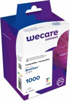 WECARE Multipack rebuilt CMYBK LC1000VAL z.Brother DCP-130