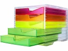 Styro Schubladenbox NeonLine 5 Schubladen, Transparent, Anzahl