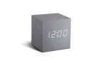 Gingko Digitalwecker Cube Click Clock Silber, Funktionen