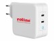 Roline USB Ladegerät PD 100W 2x USB-C, weiss