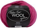 Creativ Company Wolle Oeko-Tex 50 g, Pink, Packungsgrösse: 1 Stück