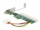 DeLock PCI-E Riser Karte x1 zu 1 x PCI 32 Bit 5 V Slot