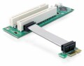 DeLock PCI-E Riser Karte x1 zu 2x32-Bit PCI, 9cm