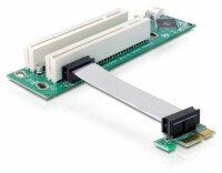 DeLOCK - Riser card PCI Express x1 > 2x PCI 32Bit 5 V with flexible cable 9 cm left insertion