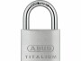 Abus Vorhängeschloss 64TI/50 Silber Aluminium, Schlossart