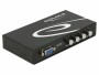 DeLock VGA-Switchbox 4 Port ohne Audio, Anzahl Eingänge: 4