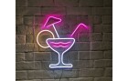 Vegas Lights LED Dekolicht Neonschild Cocktail Drink 30 x 30