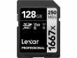 Lexar SDXC-Karte Professional 1667x SILVER Serie 128 GB