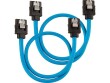 Corsair SATA3-Kabel Premium Set Blau 30 cm, Datenanschluss Seite