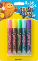 BLANCOL Glitter Glue Pen CONFETTI 32403 5x10,5ml, Kein