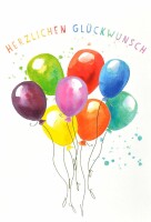 ABC Glückwunschkarte Ballons 1120007600 B6, Kein