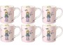 Mila Kaffeetasse Magical Times 280 ml, 6 Stück, Rosa