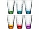 Leonardo Trinkglas Optic 300 ml, 6 Stück, Mehrfarbig, Glas