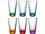 Leonardo Trinkglas Optic 300 ml, 6 Stück, Mehrfarbig, Glas