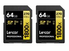 Lexar SDXC-Karte Professional 1800x Gold Series 64 GB 2er