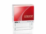 Colop Stempel Printer 20/L «GEBUCHT», Motiv: Text, Detailfarbe: Rot