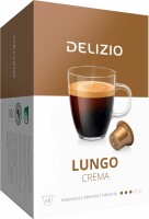 DELIZIO Kaffeekapseln 10184838 Lungo Crema 48 Stk., Kein