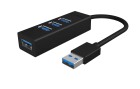 RaidSonic ICY BOX USB-Hub IB-HUB1419-U3, Stromversorgung: USB, Anzahl