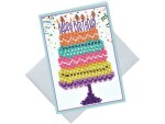 Diamond Dotz Geburtstagskarte zum Basteln Kuchen, 1 Stück