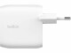 BELKIN 60W DUAL USB-C CHARGER WITH POWER DELIVER WHITE