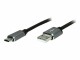 Roline USB 2.0 Kabel, 0,8m, Typ C ST