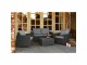 AlliBERT California Lounge Tisch, Graphit, Detailfarbe: Graphit