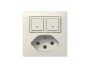 ABB free@home Kleinkombi E-Typ, Detailfarbe: Weiss, Protokoll: KNX f@h