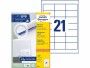 Avery Zweckform Universal-Etiketten 3670 64x36 mm, 1 Blatt, Klebehaftung