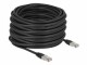 DeLock Patchkabel Outdoor Cat 6A, S/FTP, 20 m, Schwarz