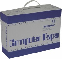 SIMPLEX   SIMPLEX Computerpapier A4 38003 weiss/orange 1000 Stück