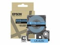 Epson Matte Tape Blue/Black 12mm 8m, EPSON Matte Tape