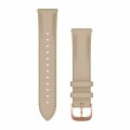 GARMIN Schnellwechsel-Armband 20 mm, Leder, Farbe: Gold, Beige