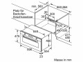 Siemens Einbaubackofen VB558C0S0 Schwarz/Silber A+, Einbaunormen