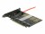 Bild 8 DeLock Host Bus Adapter PCI-Express x16v3 zu 5xM.2 Key-B