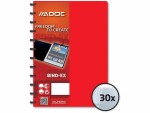 Adoc Sichtbuch Bind-Ex A4, 30 Taschen, Rot, Typ: Sichtbuch