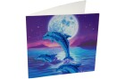 CRAFT Buddy Bastelset Crystal Art Card Dolphin Pod, Altersempfehlung