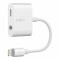 Bild 0 Belkin RockStar - 3.5mm Klinken-Audio- und  Lightning Ladeadapter - Weiss