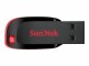 SanDisk Cruzer Blade - USB flash drive - 64 GB - USB 2.0 - black, red