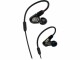 Audio-Technica In-Ear-Kopfhörer ATH-E50 Schwarz, Detailfarbe: Schwarz