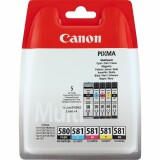 Canon Tinte PGI-580/CLI-581 BK, C, M, Y, Druckleistung Seiten