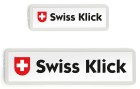 Swiss Klick Kennzeichenhalterset Langformat Weiss, Material