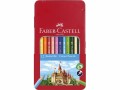 Faber-Castell Farbstifte Hexagonal 12er Metalletui, Verpackungseinheit