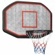 vidaXL Basketballkorb Schwarz 109x71x3 cm Polyethylen