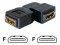 Bild 1 DeLock Adapter 90° links HDMI - HDMI, Kabeltyp: Adapter