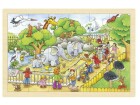 Goki Puzzle Einlegepuzzle Zoobesuch, Motiv: Tiere