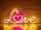 Vegas Lights LED Dekolicht Neon Sign Love 43 x 19.9