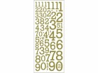 Creativ Company Metallic Sticker Zahlen 1 Blatt, Gold, Motiv: Zahlen