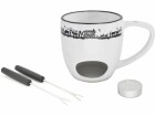 Heidi Cheese Line Schokoladenfondue-Set Alpes 4 Teile, Weiss, Anzahl